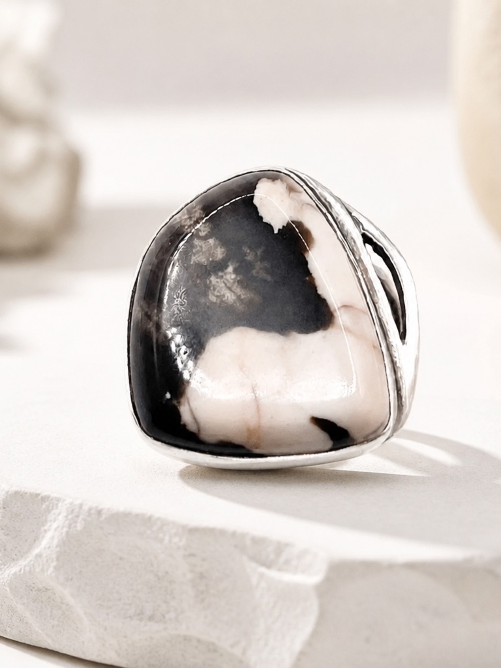 Size 10 Wild horse magnesite 925 sterling silver ring Ring- Jay King signed